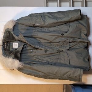 Vint. N3-B Extreme Cold Weather Military Parka mens large